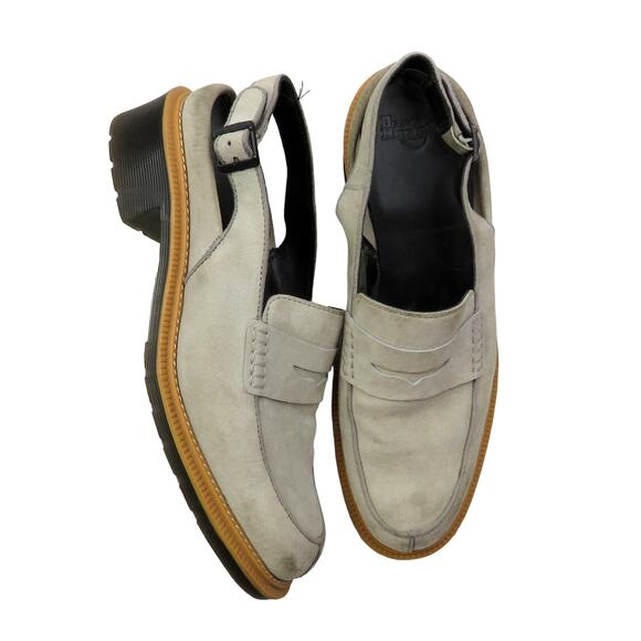 Dr. Martens Romana Morana Slingback Penny Sandal Size 8 Mid Gray Taupe - Picture 7 of 13